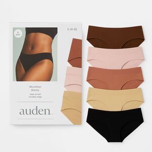 Auden Women's Bikini Underwear microfiber Panties 6pk Size S NWT semless
